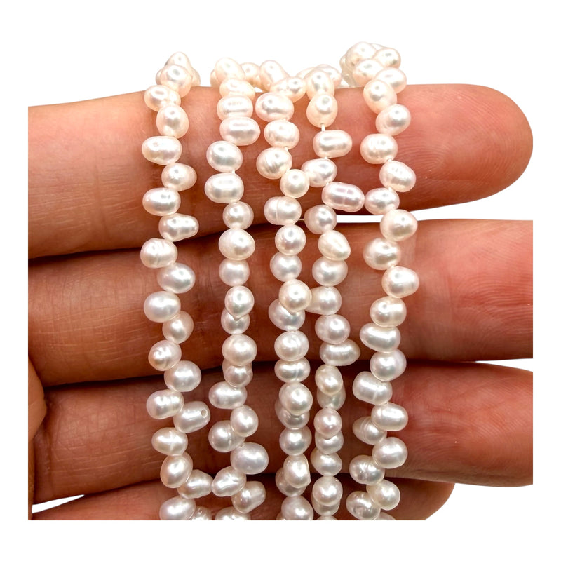 Fresh Water Pearl Rice 3.5-4mm AA | Beadorea