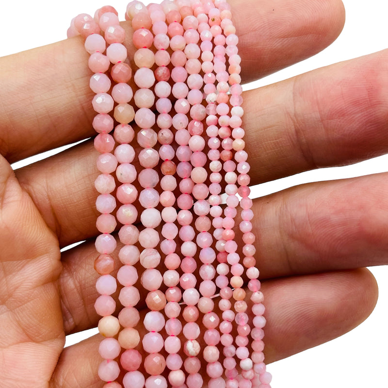 4mm Round Cut Pink Opal-A Quality