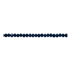 3mm Thunder Polish Glass Crystal Roundel Cut Denim