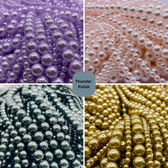 3mm Round Thunder Polish Glass Pearl Package Deal