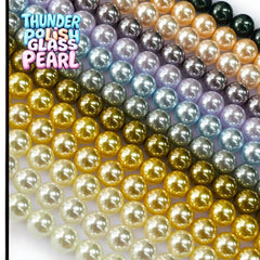 3mm Round Thunder Polish Glass Pearl Package Deal