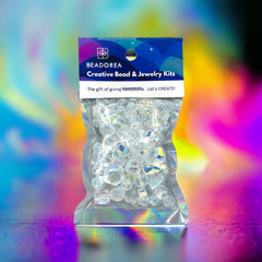 Crystal AB Glass Crystal Mix + Starter Jewelry Kit Bonus