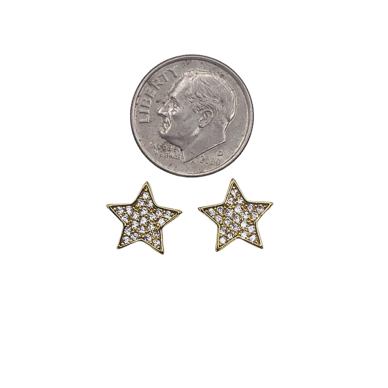 10x10mm Rhinestones Charm Star