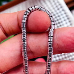 4x2mm Disc Hematite Rhodium