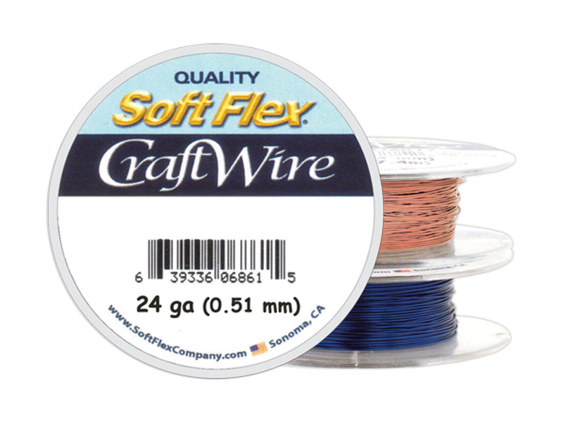 Bead Crafting Wire. Item #699439. Bead Wire. 24GA. Brown. 40 Feet.  On-A-Wire