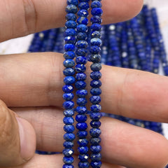4x3mm Roundel Cut Lapis Lazuli