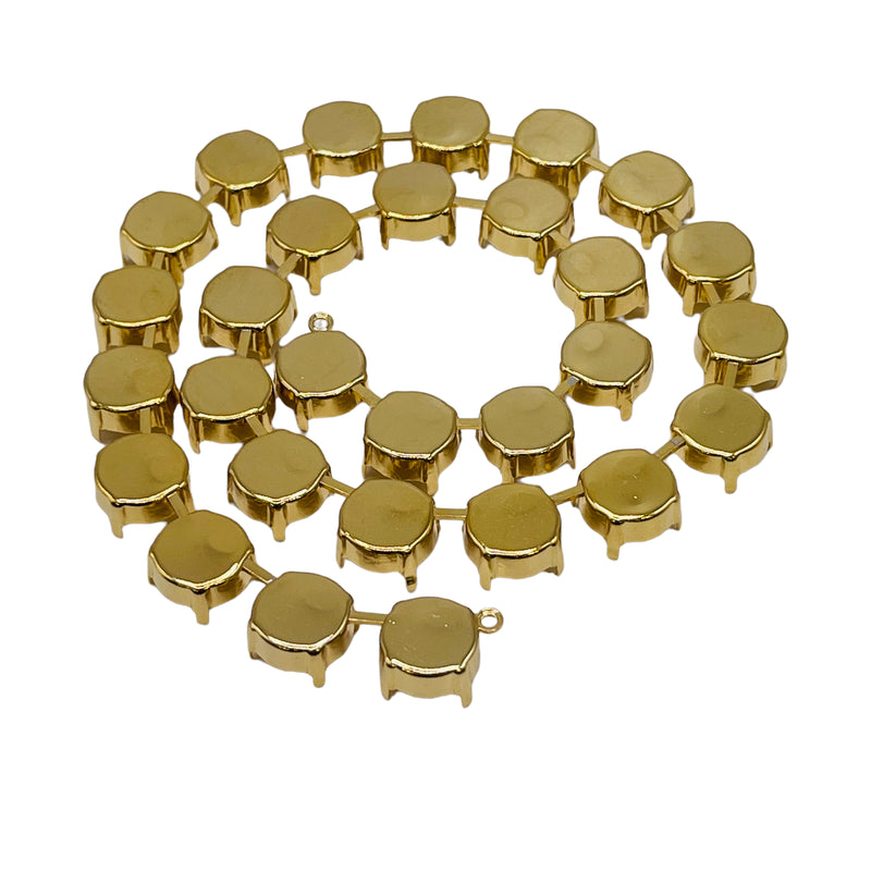 12mm Rivoli Necklace 29 Cups-Gold