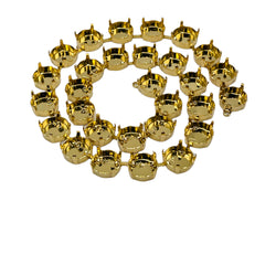 12mm Rivoli Necklace 29 Cups-Gold