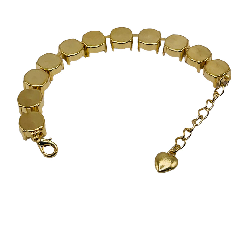 12mm Rivoli 11 Cups Bracelet Gold