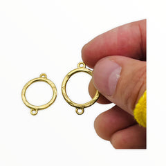 Ring Connectors-Satin Gold Plated