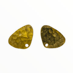 Triangle Earrings--Satin Gold Plated