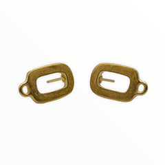 Big O Earring--Satin Gold Plated