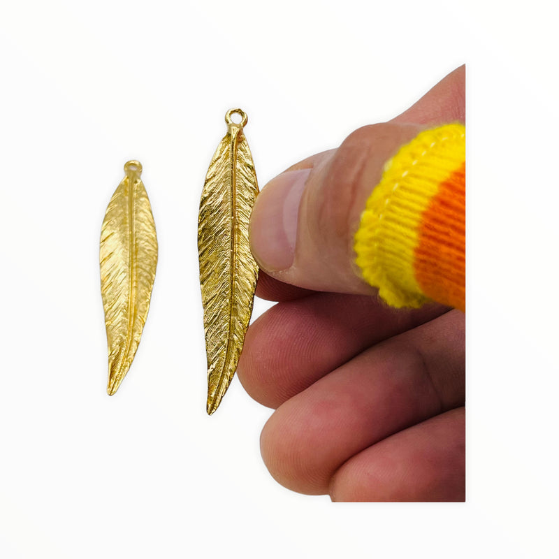Feather-Satin Gold Plated