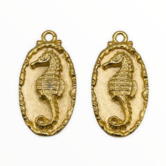 Seahorse-Stain Gold Plated
