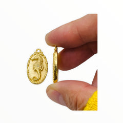 Seahorse-Stain Gold Plated