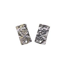 Rectangle Earring--Vintage Silver Plated
