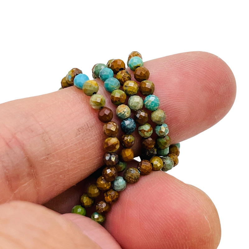 3mm Round Cut Turquoise