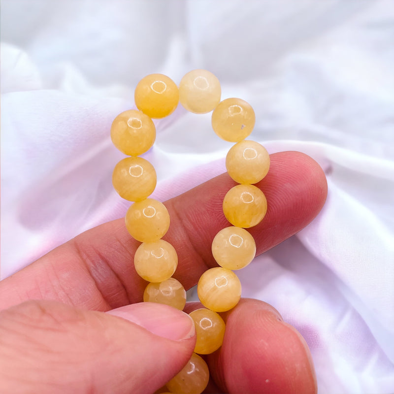 6mm Round Yellow Jade