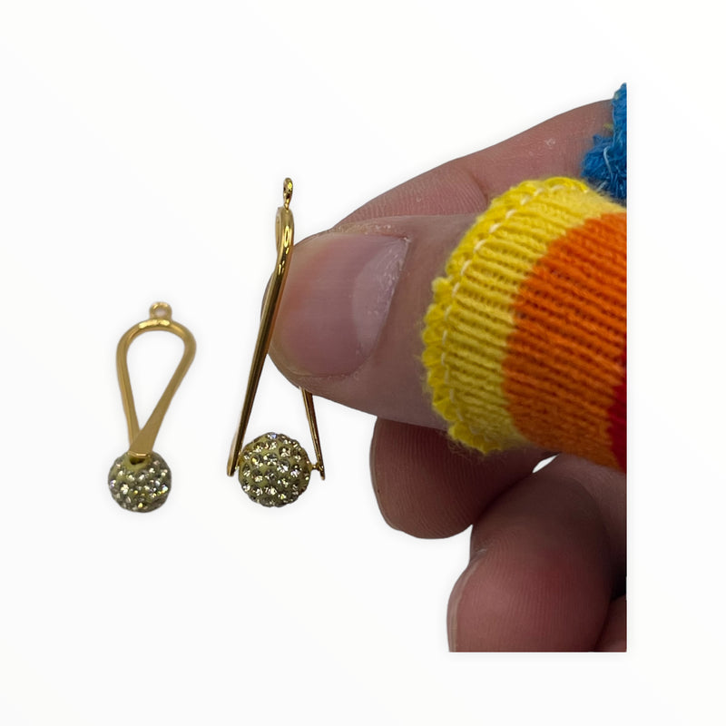 33.5mm Pinchable Earring Component-Gold Plated