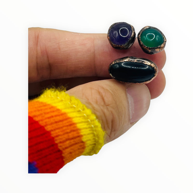 3 Powerful Gems Handmade Ring