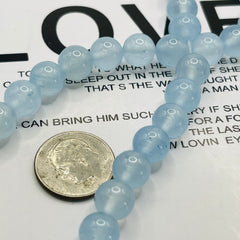 8mm Round Iced Dyed Jade