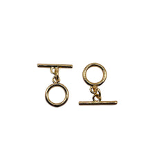 9mm Toggle Clasps 18K Gold Plated