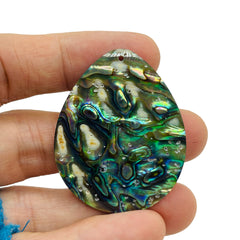 50x40mm Teardrop Natural Abalone  Handmade Pendant
