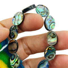 14x10mm Oval Natural Abalone Handmade