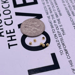 2mm Round Spacer 18K Gold Plated
