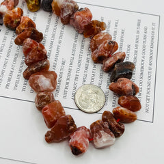 Red Agate Freeform Rough 14 to 16mm