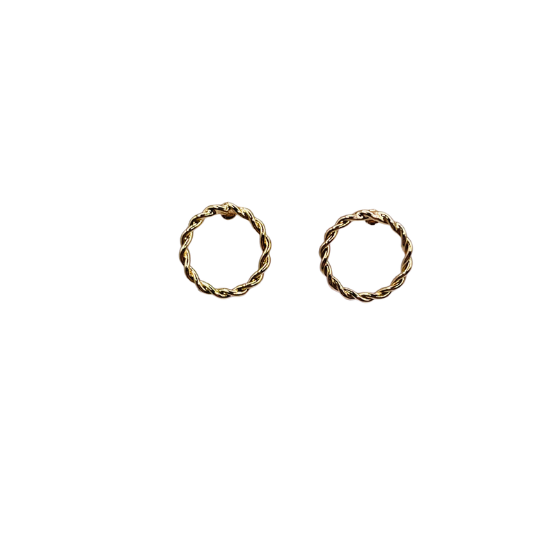 10mm Designer Earring 18K Gold Plated