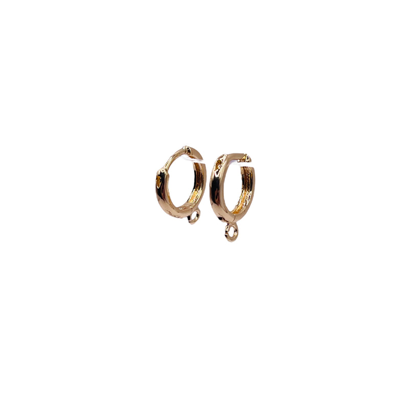 12mm Designer Earrings 18K Gold Plated