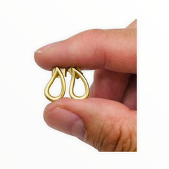 Teardrop Earring--Satin Gold Plated