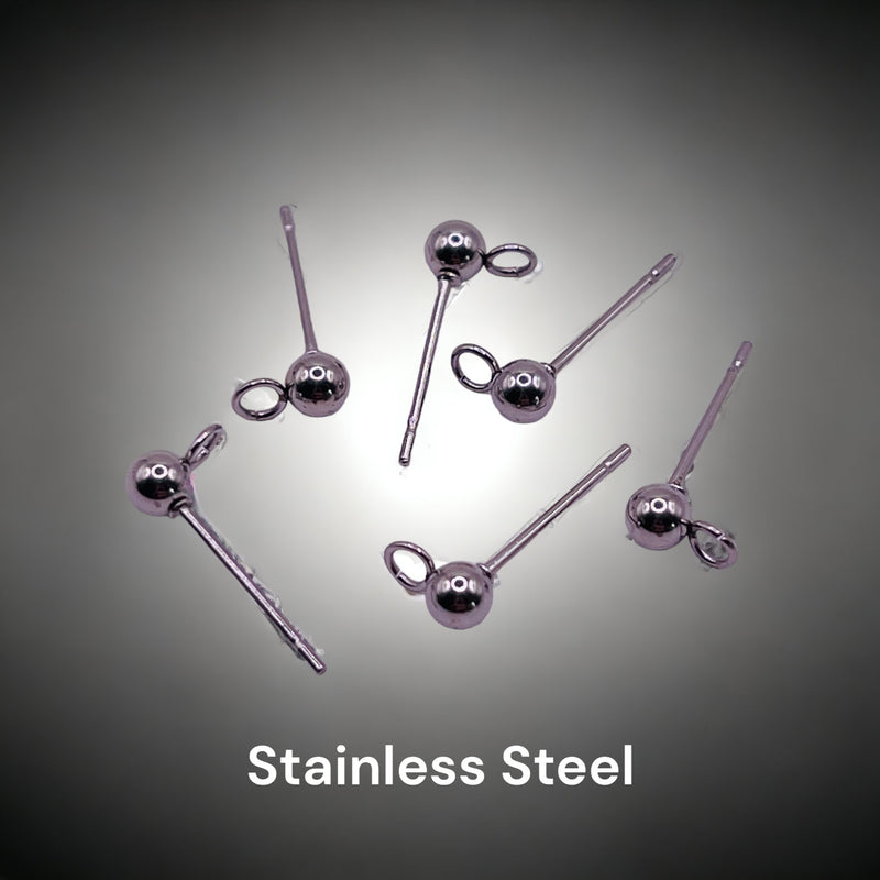 3mm Earstud Stainless Steel