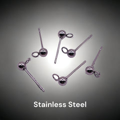 3mm Earstud Stainless Steel