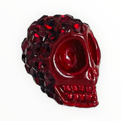 13mm Bling Bling Skull Ruby Red