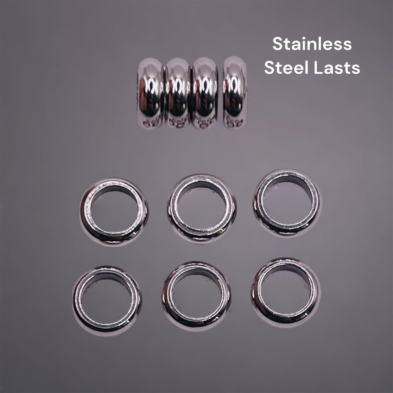 6x2mm Roundel Spacer Stainless Steel