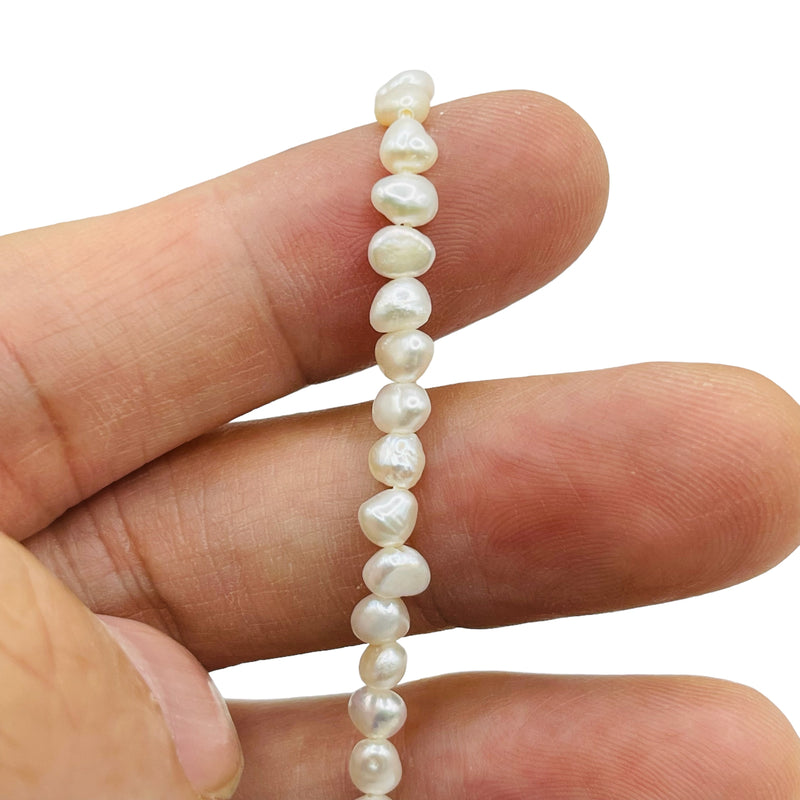 Fresh Water Pearl Button 3 to 4mm