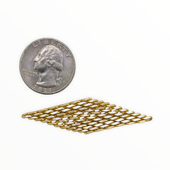 Diamond Net Connector-Satin Gold Plated