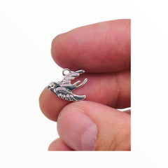 Swallow Charm-Silver Plated