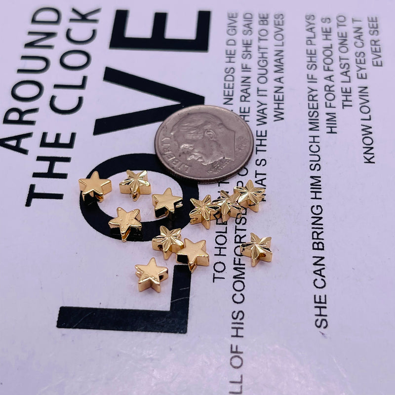 5mm Star Spacer 18K Gold Plated