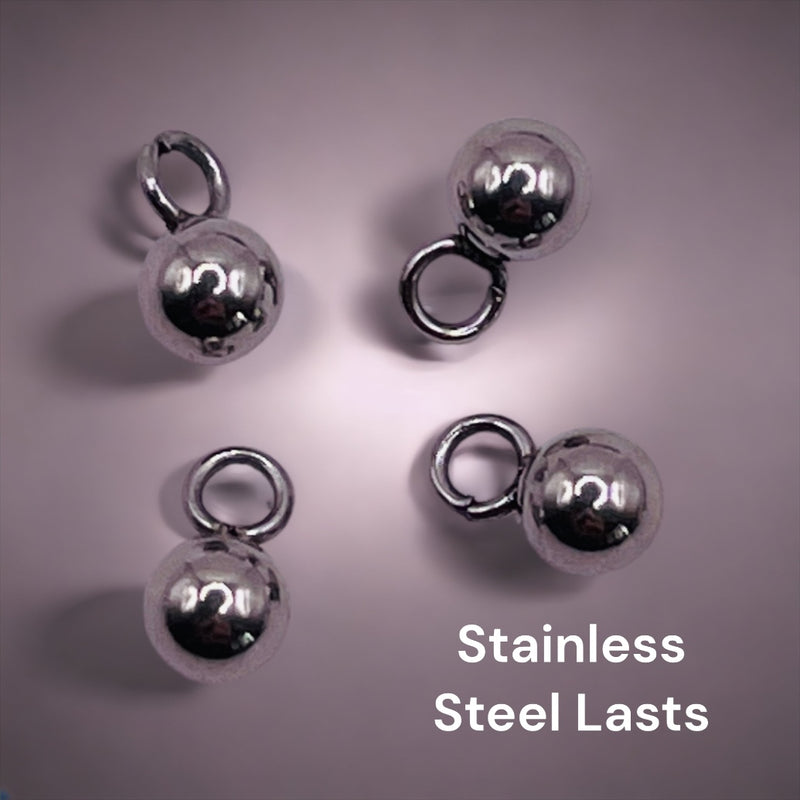 4mm Round Drop Stainless Steel
