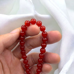8mm Round Red Agate
