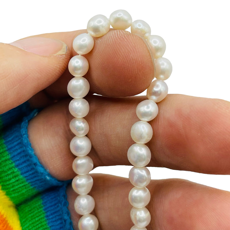 Fresh Water Pearl Button 5 to 6mm