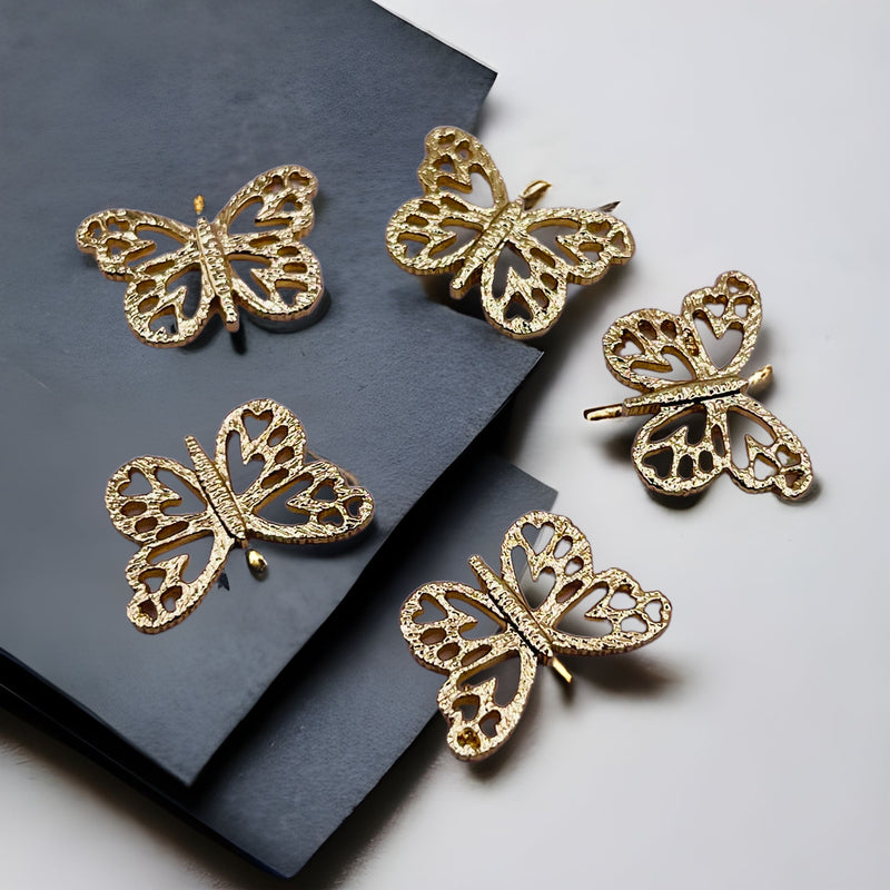 10mm Butterfly (no hole) 18K Gold Plated