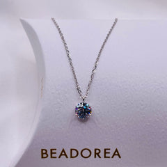 Sterling Crystal Drop Necklace