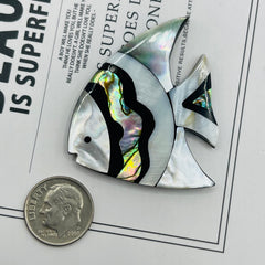 45x45mm Fish Natural Shell Handmade Pendant