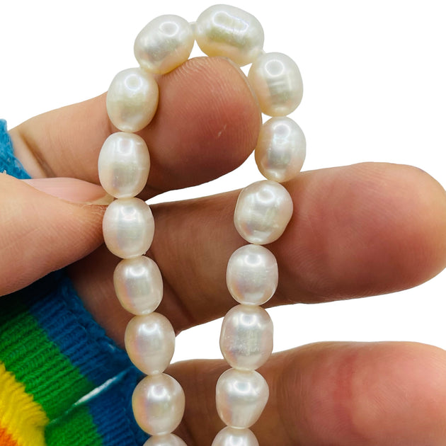Fresh Water Pearl Rice 8 to 9mm | Beadorea