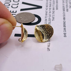 14mm Designer Earring 18K Gold Plated