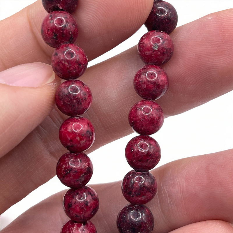 8mm Round Dyed Jade